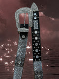 Black Western Bedazzled Cross Belt