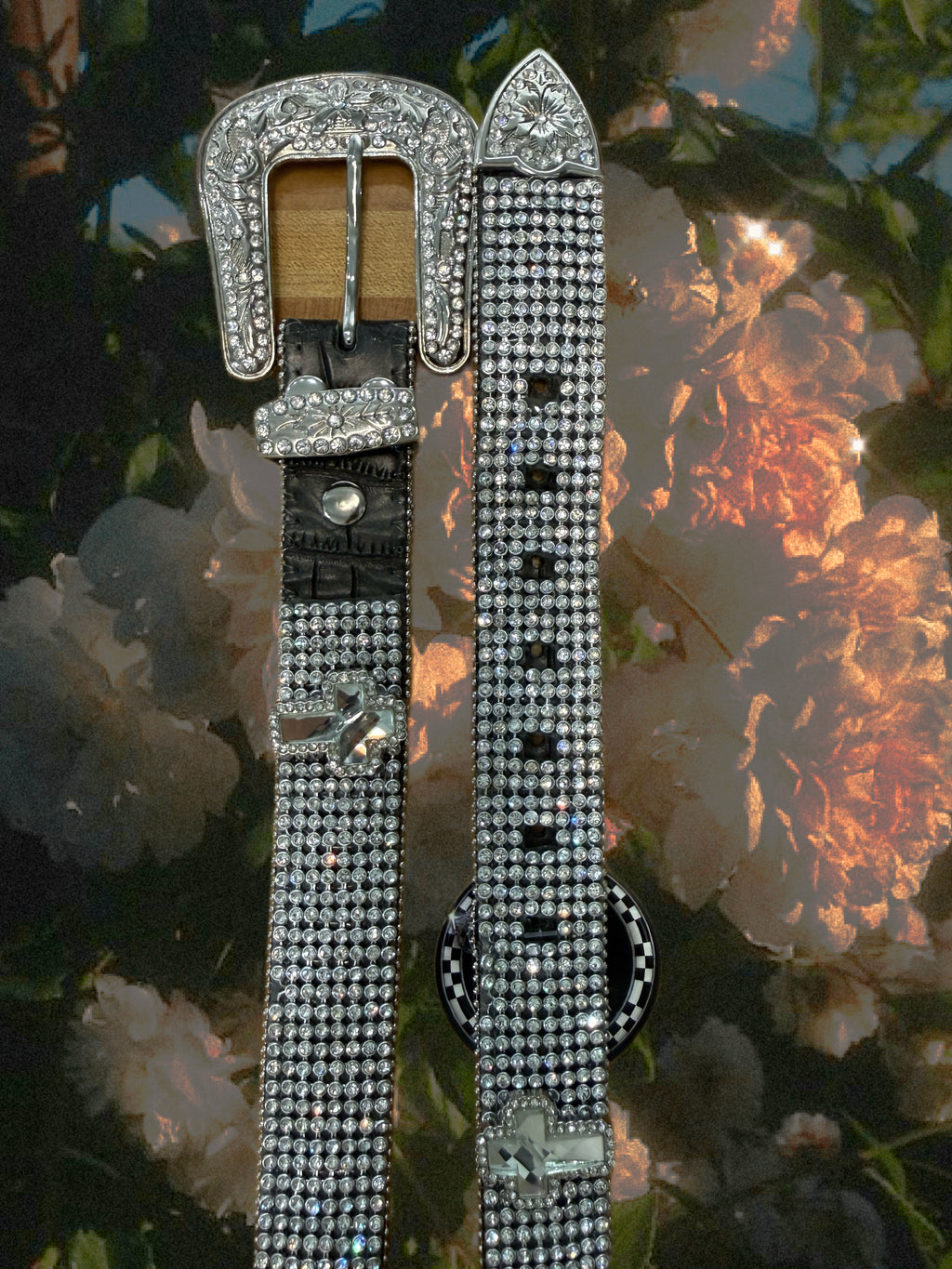Bedazzled Cross Belt