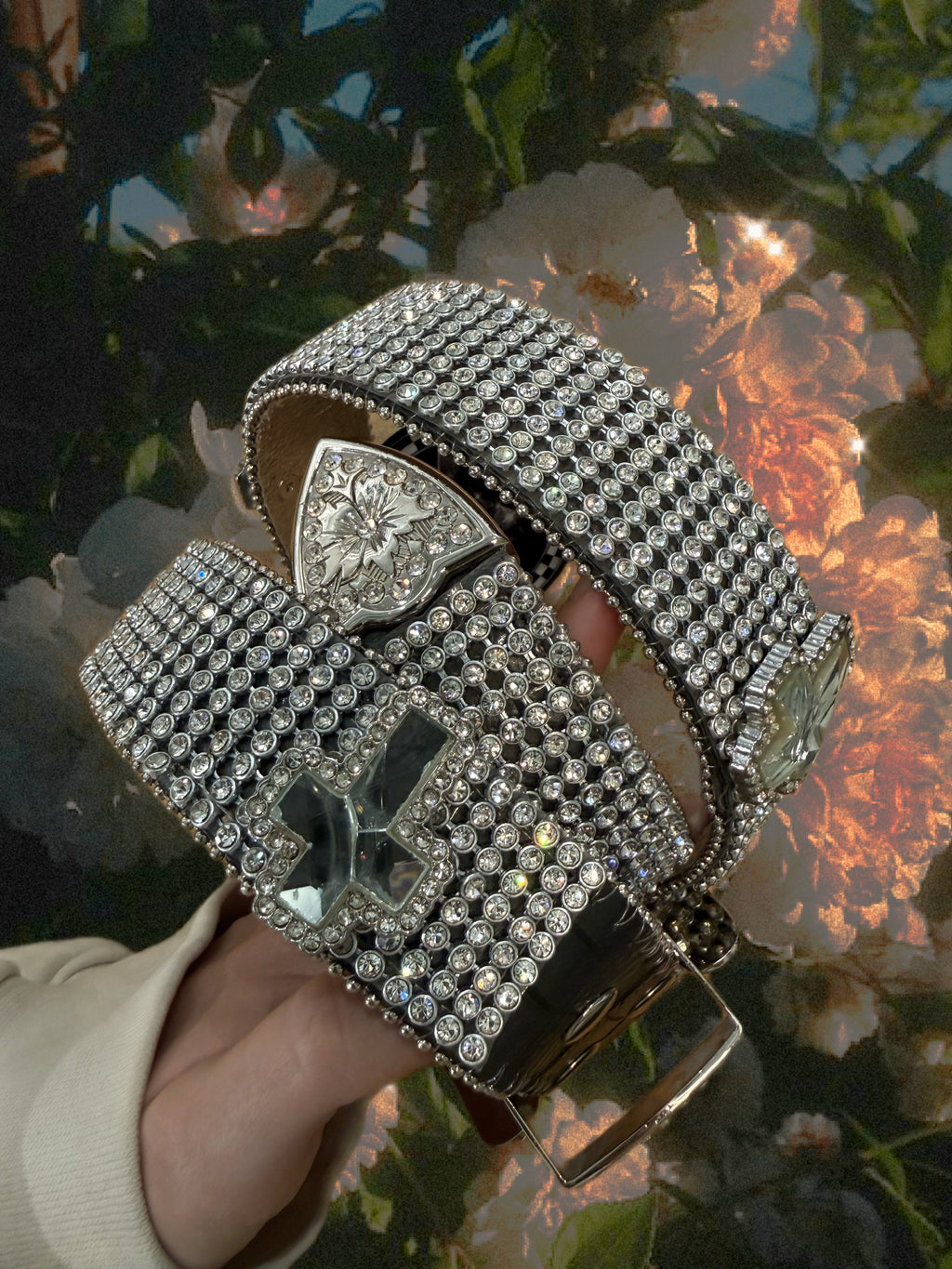 Bedazzled Cross Belt
