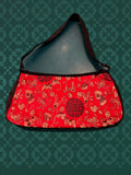 Vintage Red Silk Bag