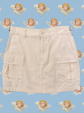 TNA Cream Cargo Skirt (4)