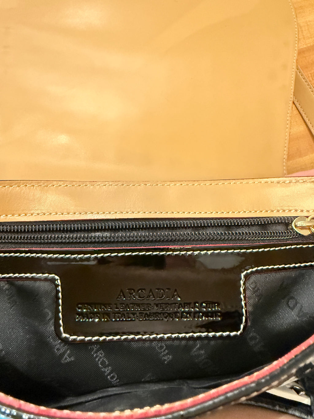 Arcadia Patent Leather Cross Body Bag