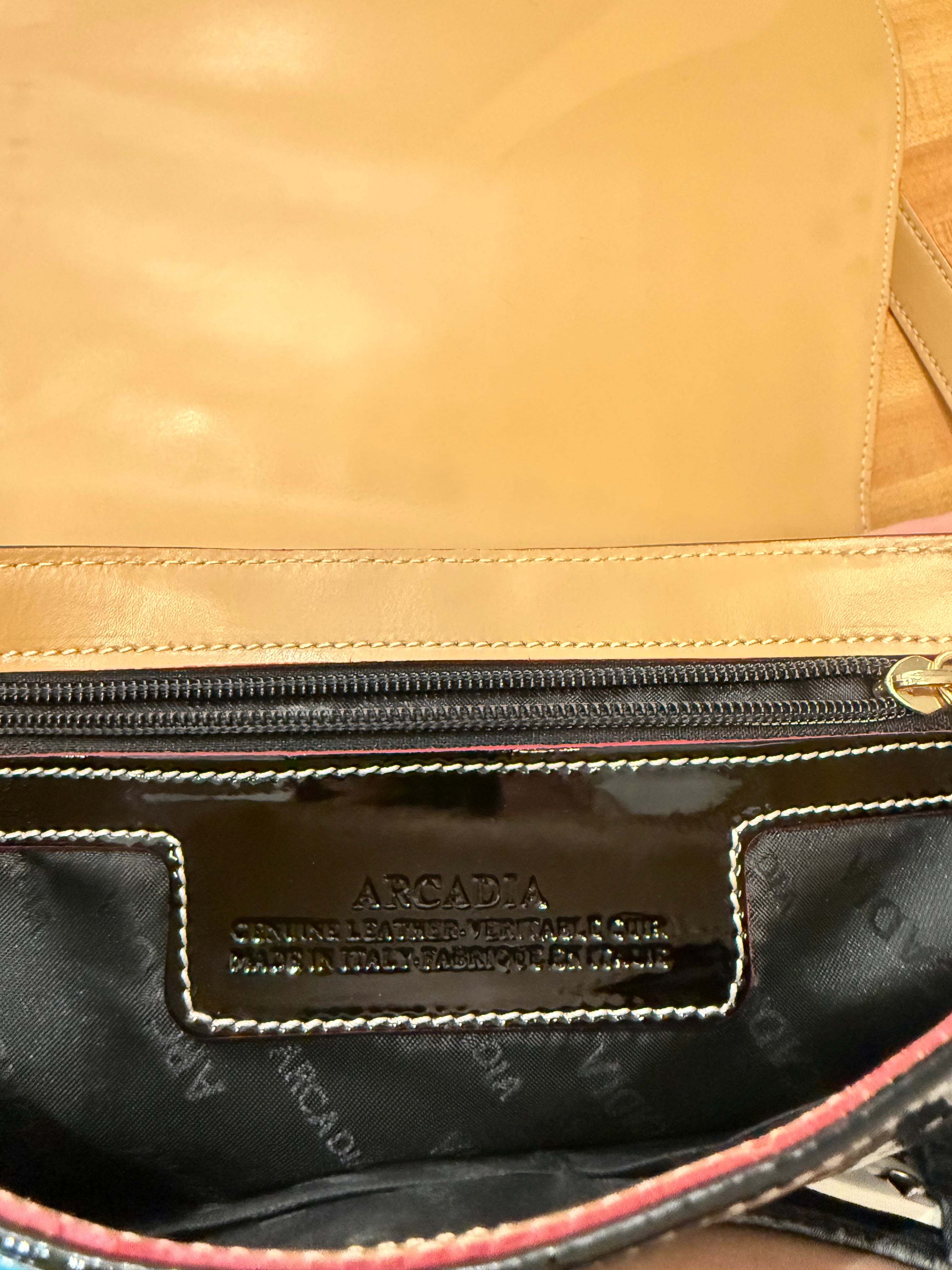 Arcadia Patent Leather Cross Body Bag