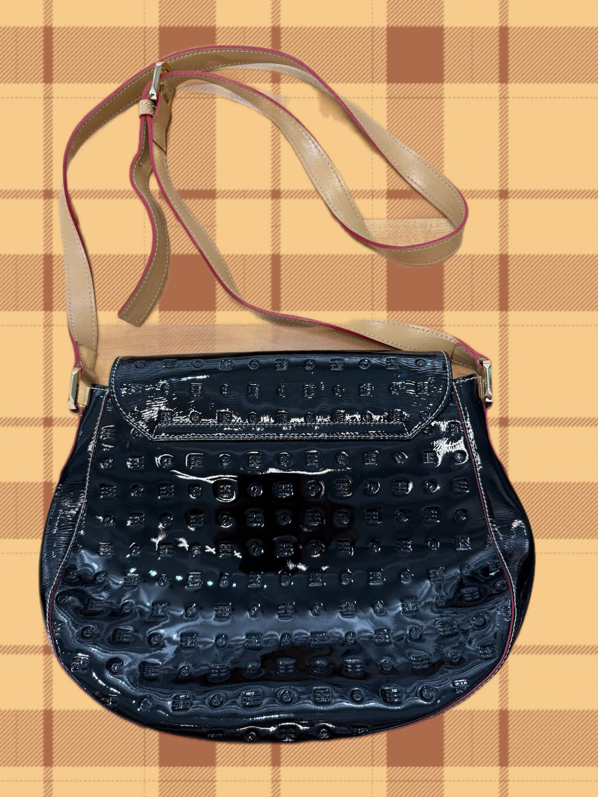 Arcadia Patent Leather Cross Body Bag