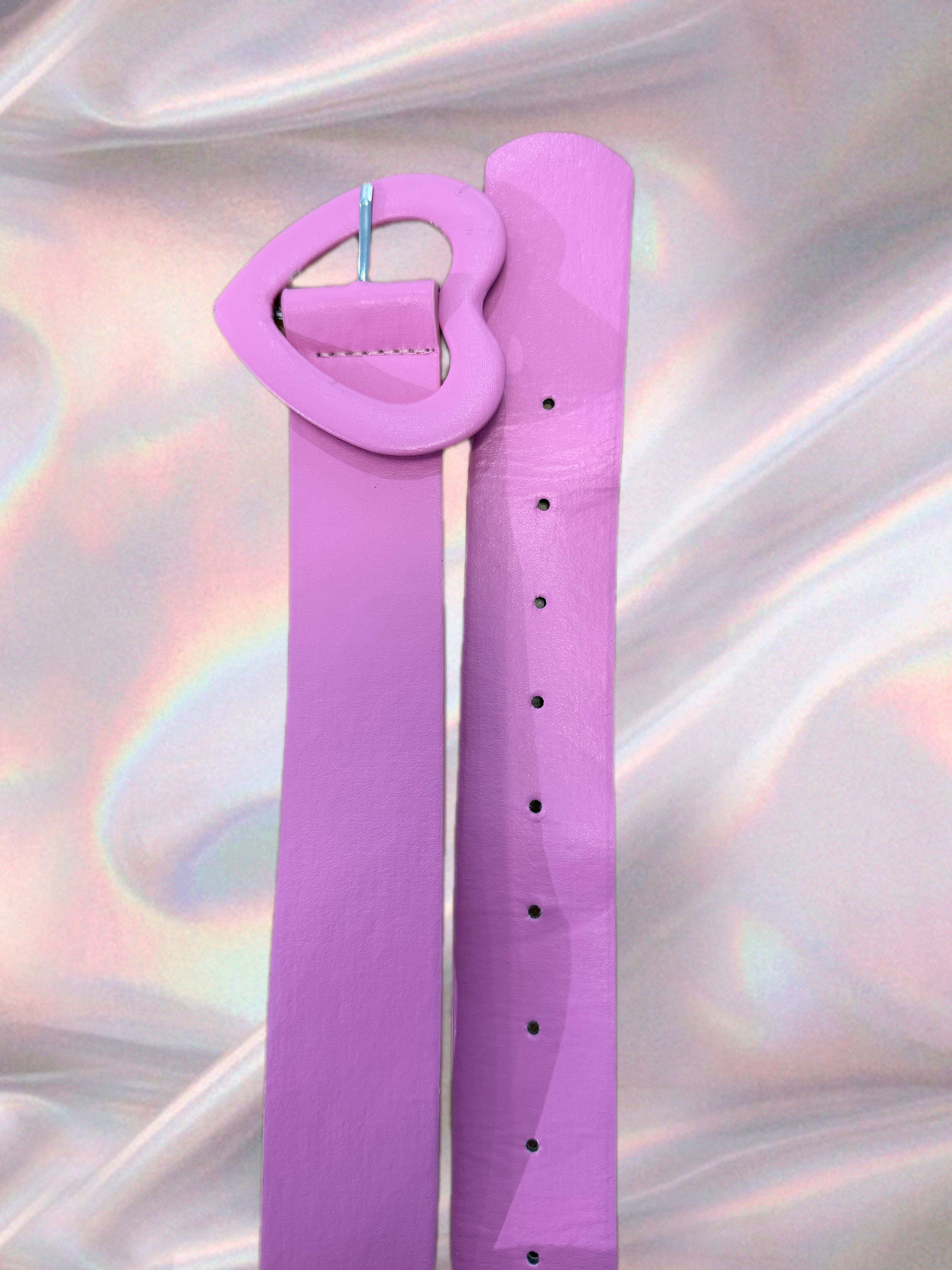 Y2K Pink Heart Belt