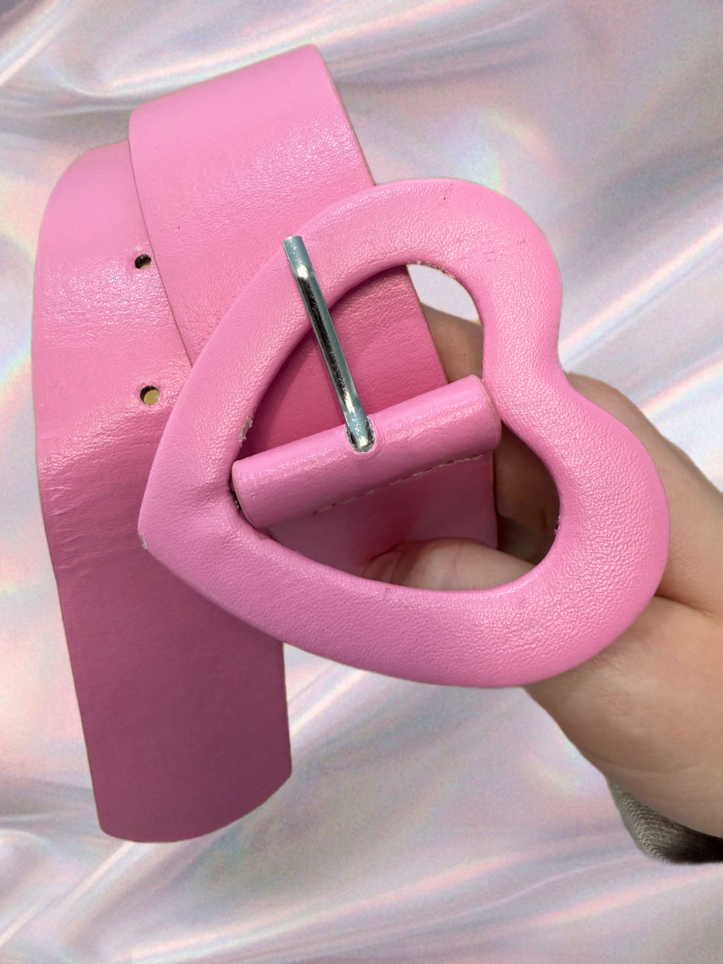 Y2K Pink Heart Belt