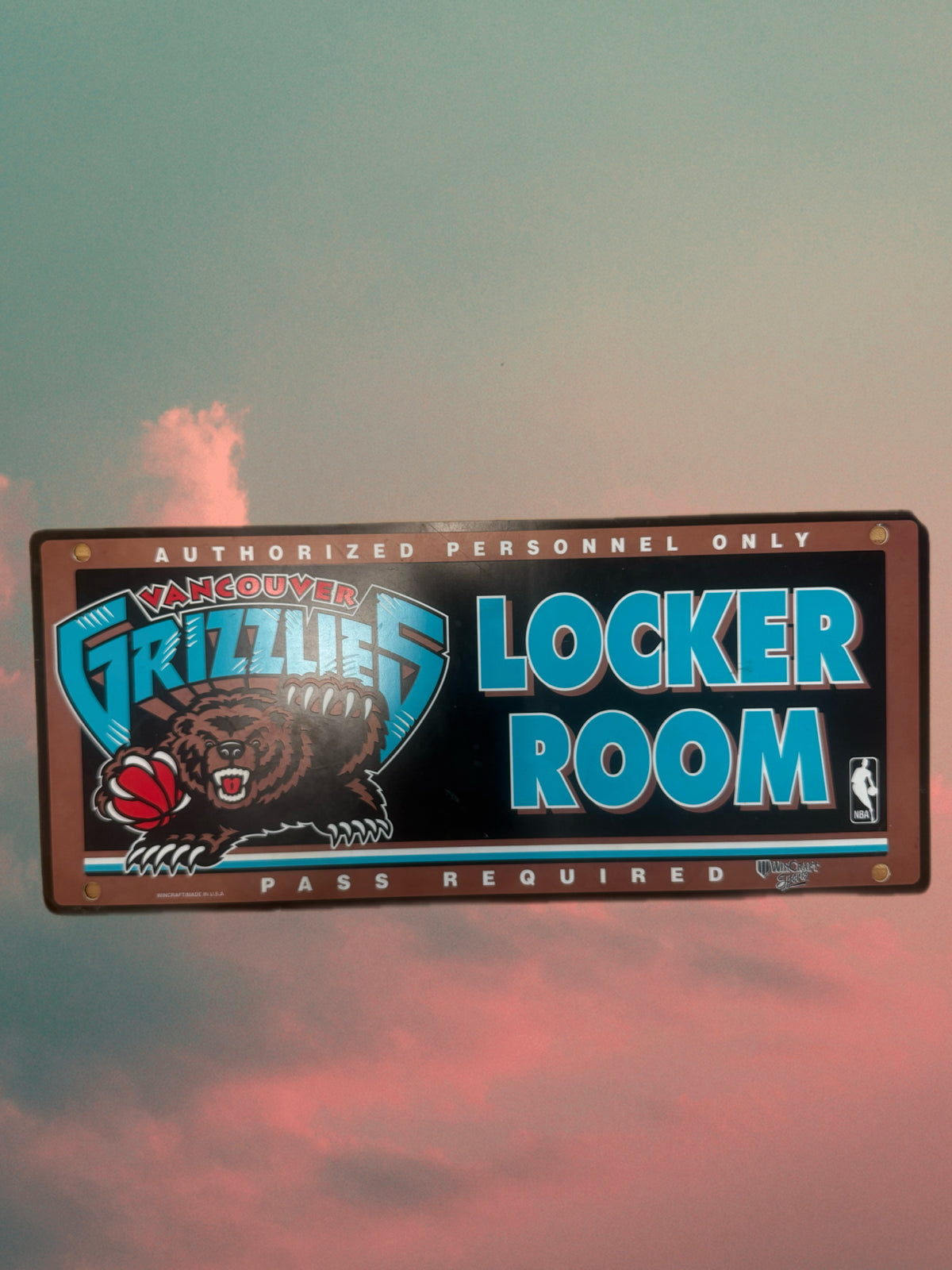 Vintage NBA Wall Sign
