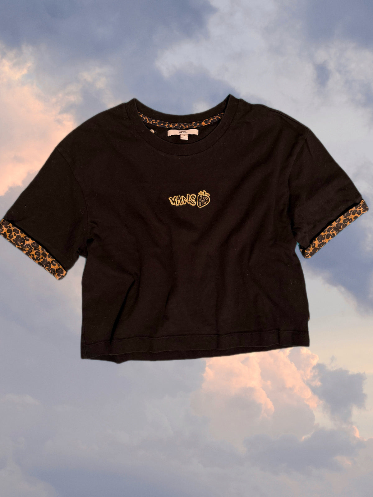 Cropped Vans Cheetah Tee (S)