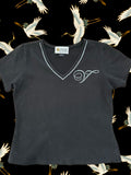 Christine Alexander Rhinestone V Neck (M)