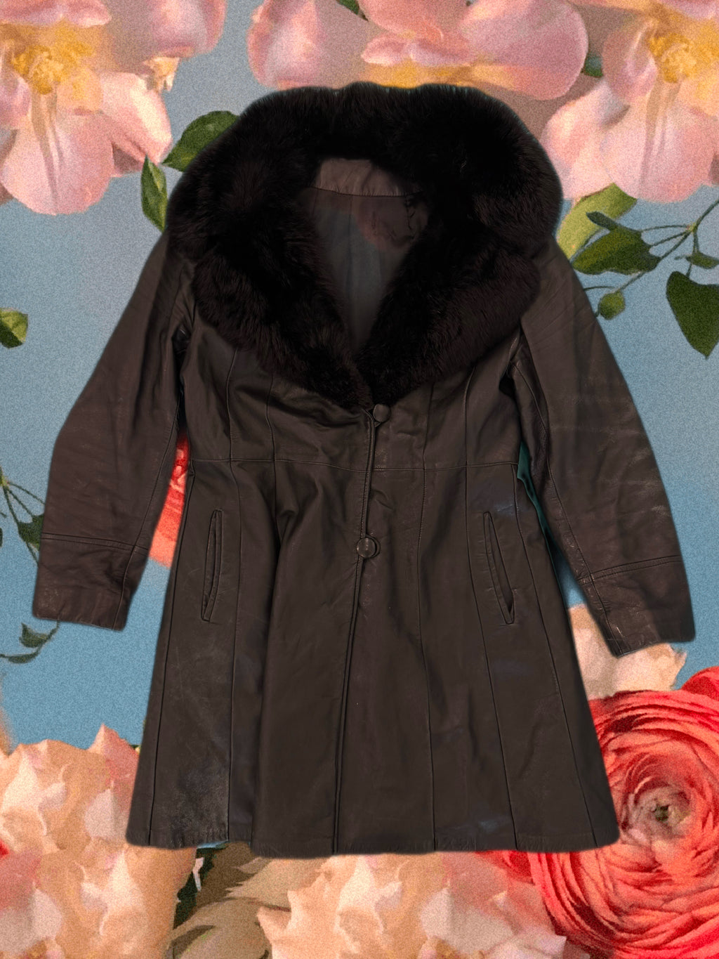 Rajac Leather Trench Coat